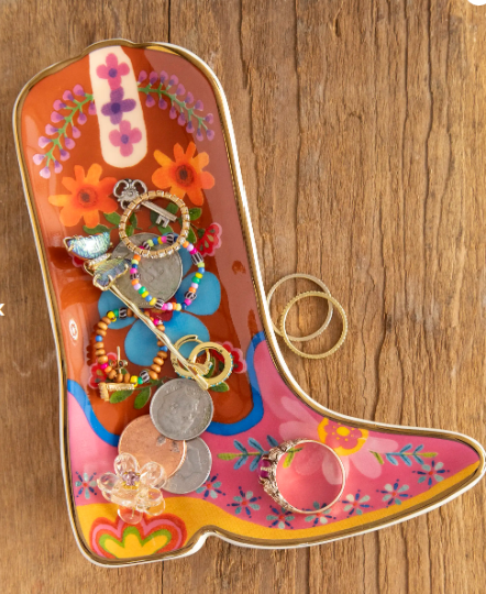 Shaped Ceramic Trinket Dish - Boot