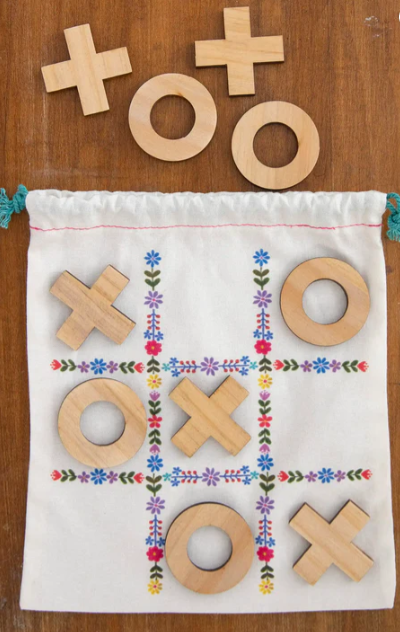 Wooden Tic Tac Toe Set