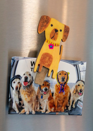 Magnet Happy Clips, Set of 2 - Dog