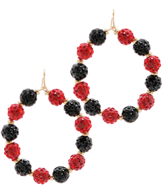 Game Day Crystal Ball Earrings