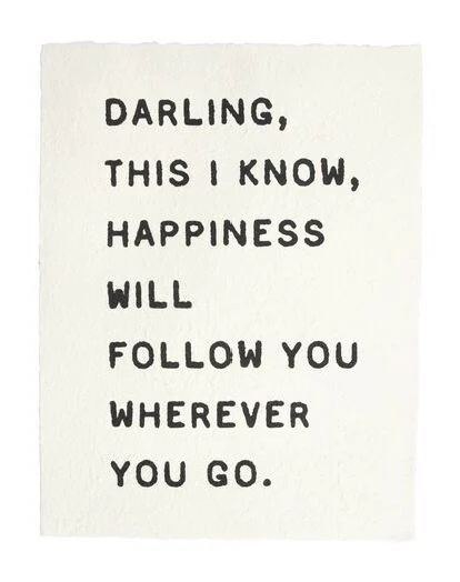 Darling, This I Know Handmade Paper Print