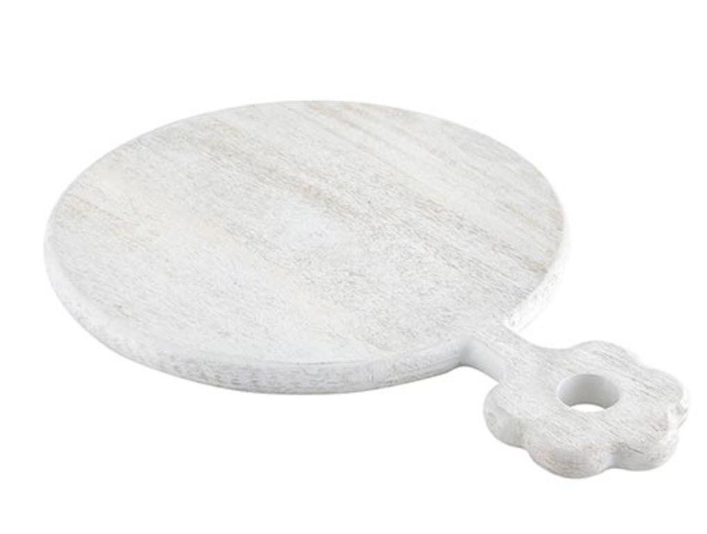 Textured Wood Board - Daisy Handle