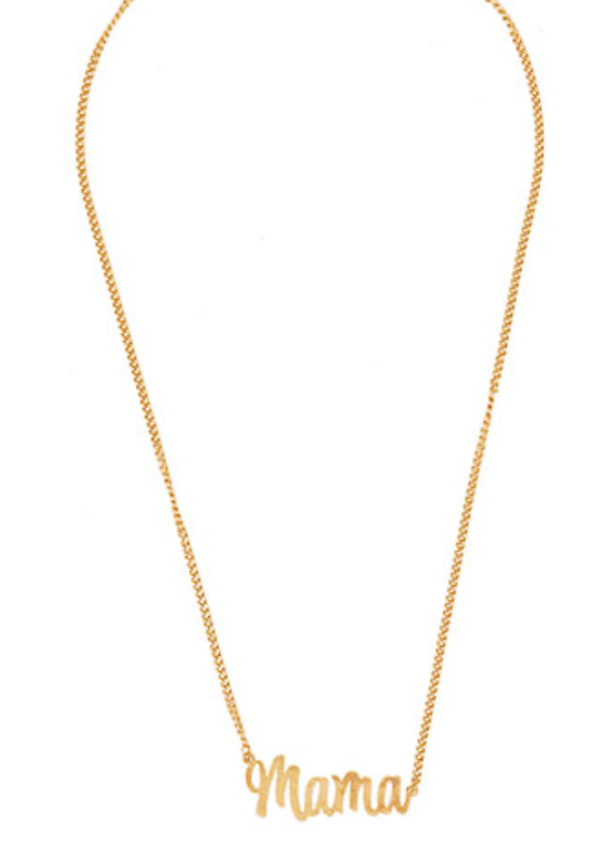 Gold MAMA Necklace