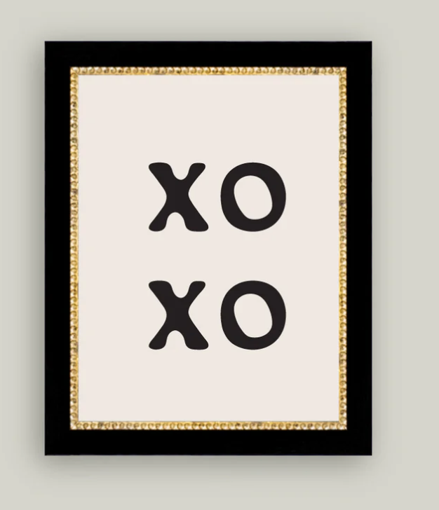 XOXO Antique Frame Art
