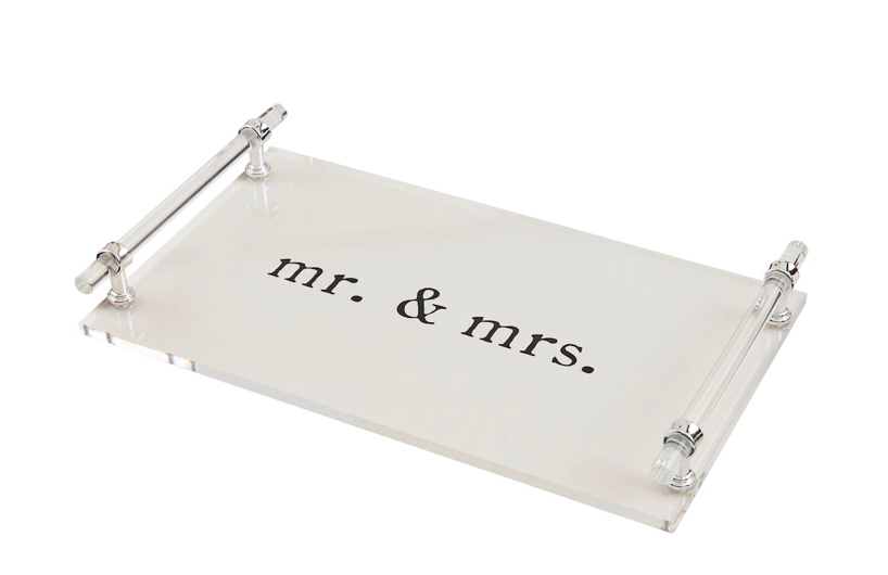 Mr. & Mrs. Acrylic Tray