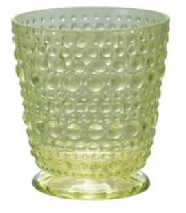 Acrylic Raised Dots Short Footed Drinking Glass