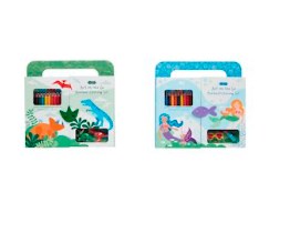 Dino & Mermaid Little Artist Pencil Sets