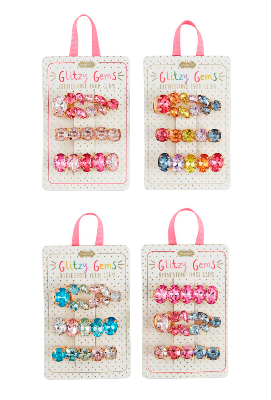 Glitzy Gems Hair Clip Sets