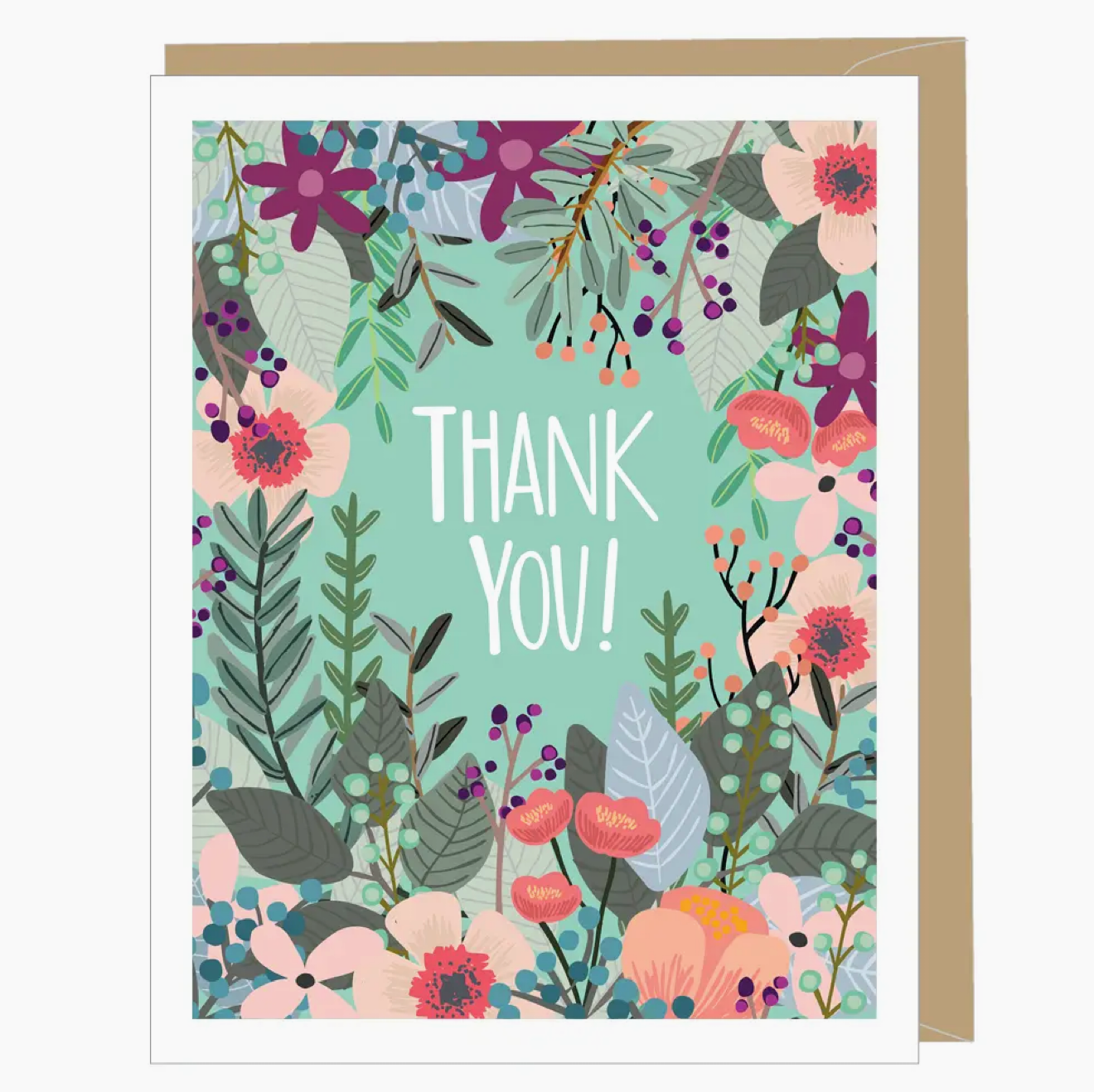 Floral Thank You Card