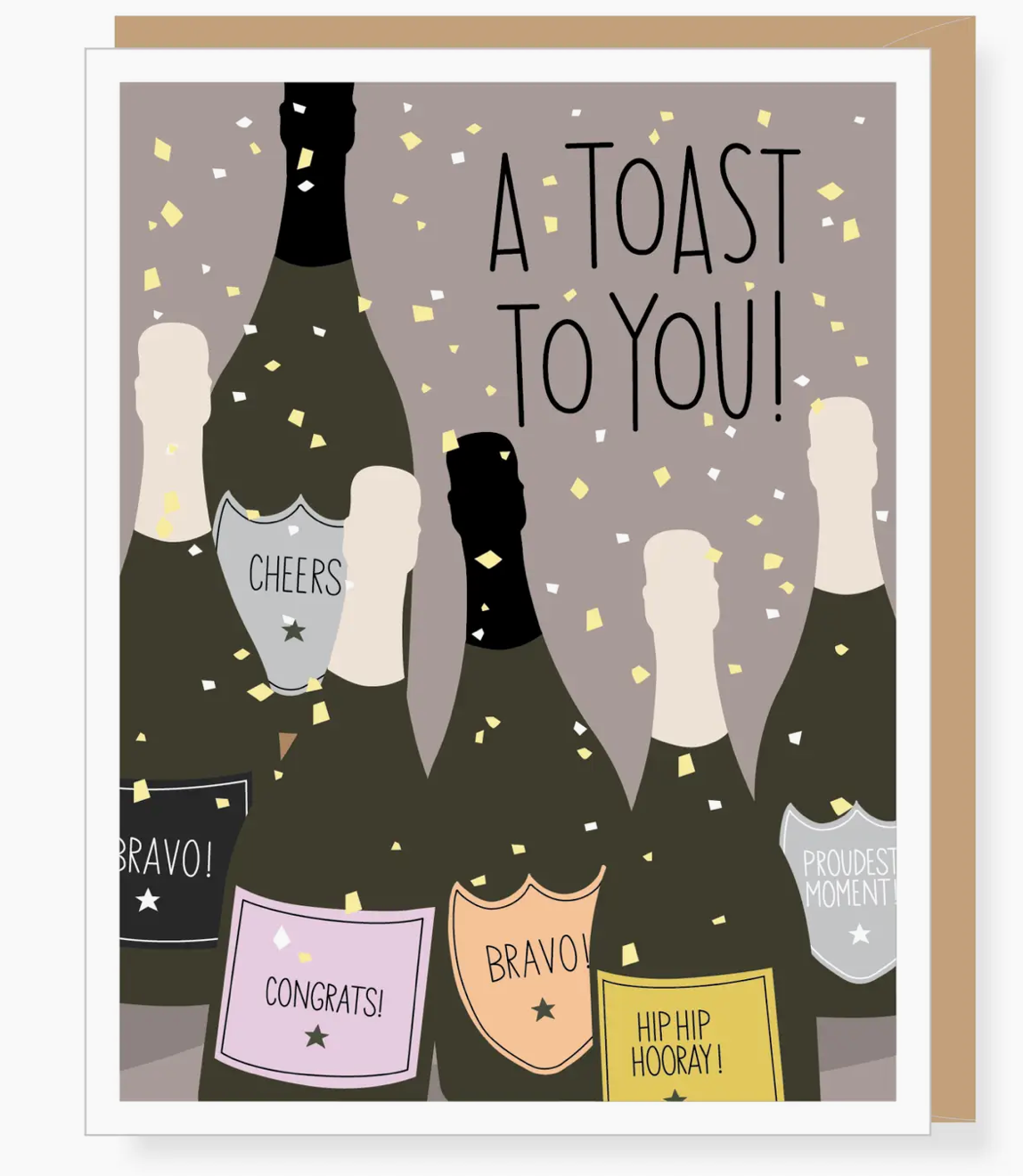 Toast to You Congratulations Card