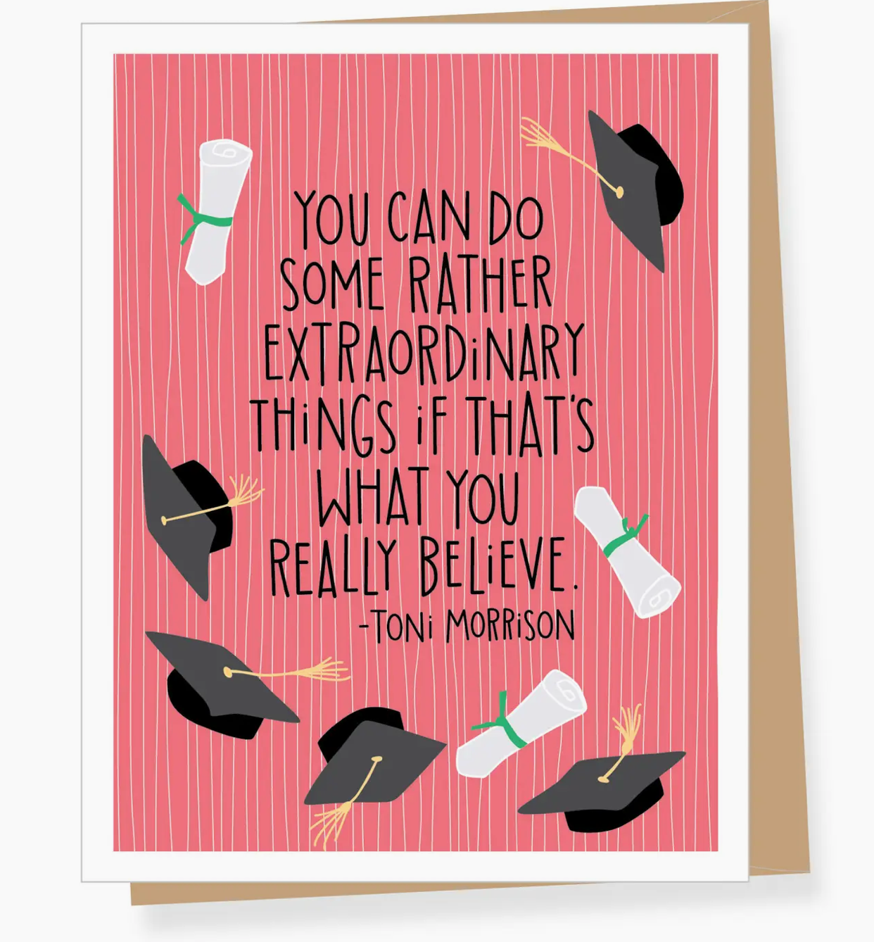 Toni Morrison Quote Graduation Card