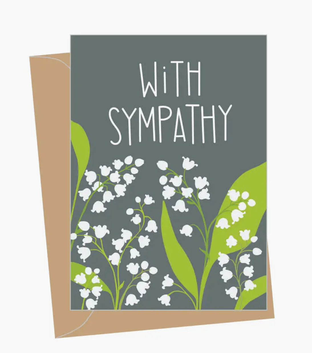 Mini Lily of the Valley Sympathy Card