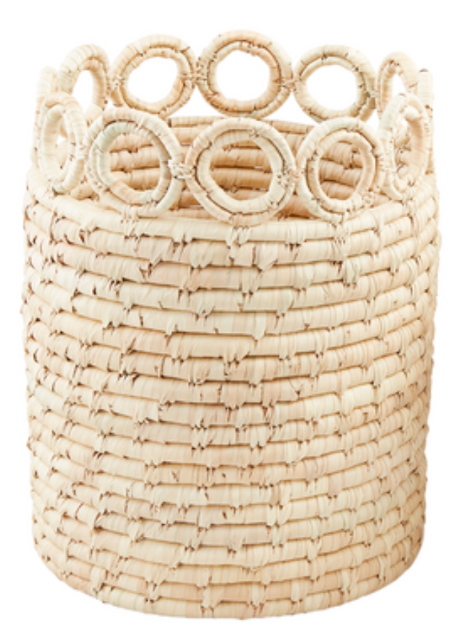 Circle Rim Seagrass Baskets