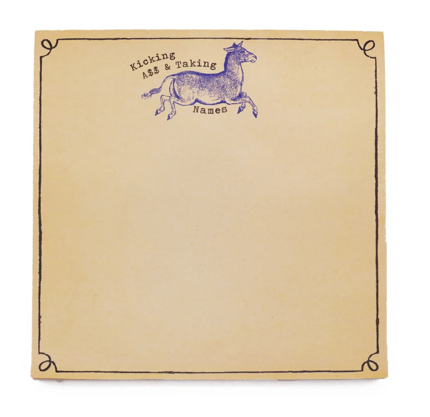 Kicking Donkey Small Notepad