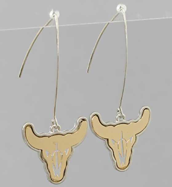 Bull Face Earrings