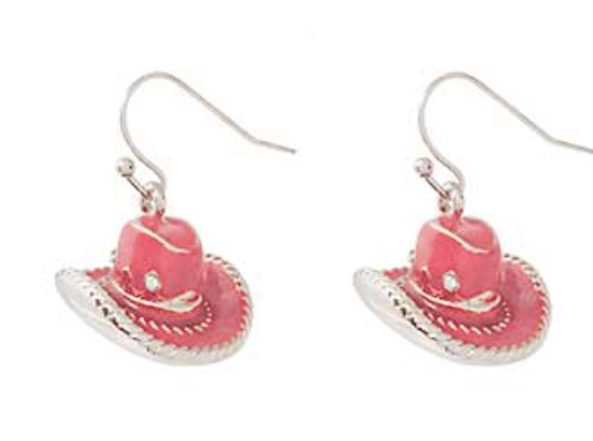 Western Hat Shape 3D Epoxy Earrings