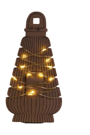 LED String Lights on Paper Lantern Display Cards