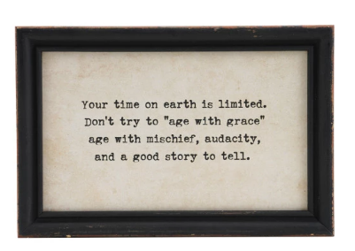 Wood Framed Wall Décor w/ Sayings