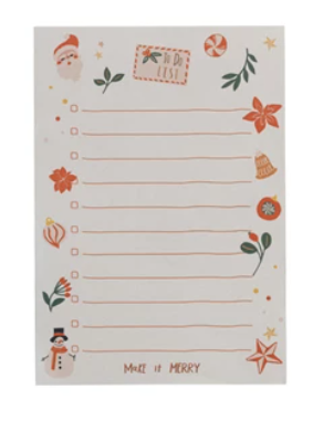 Holiday Pattern To-Do List Notepad