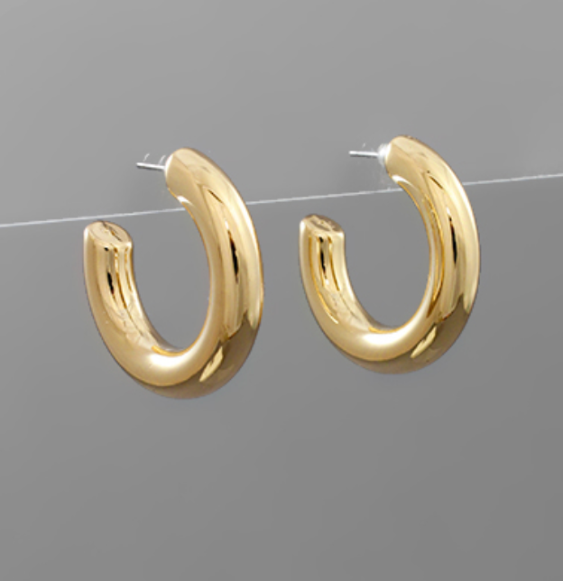 Tube Hoop Earrings