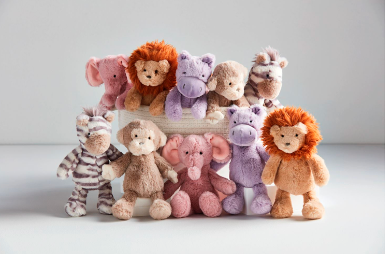 Safari Plush Rattle Pals