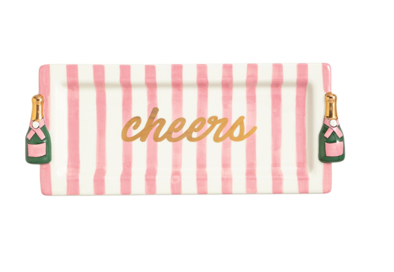 Cheers Champagne Serving Tray