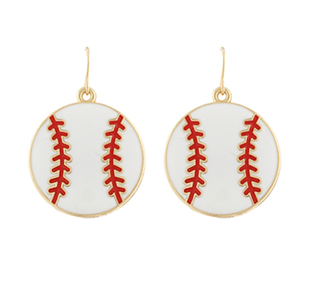 Sports Ball Drop Earrings