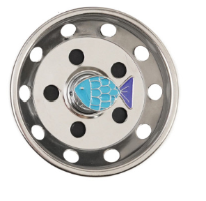 Stainless Steel Sink Strainer/Stopper with Icon