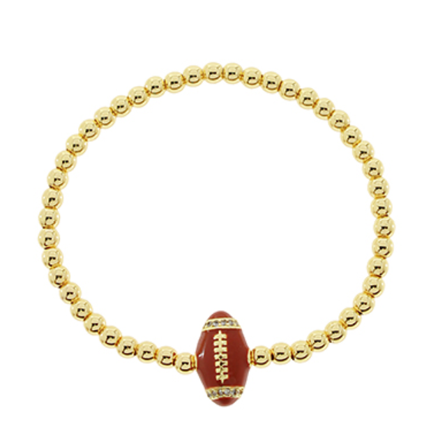 Football Charm Bracelet