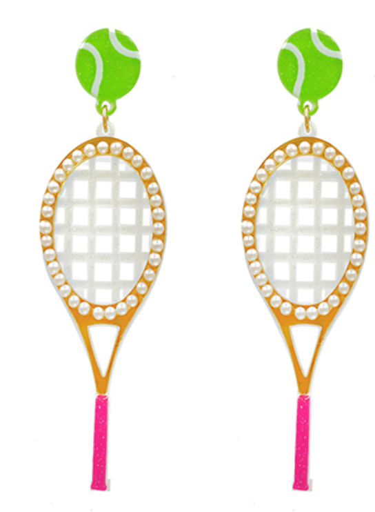 Tennis Racket Earrings
