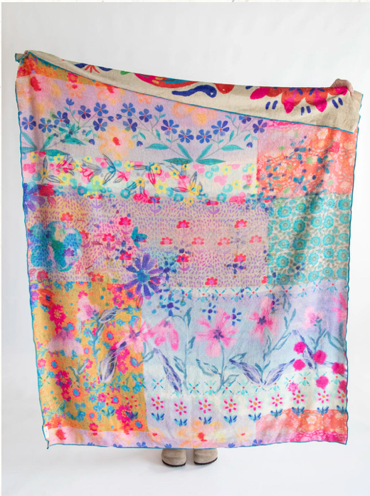 Reversible Cozy Throw Blanket - Thank God For Girlfriends