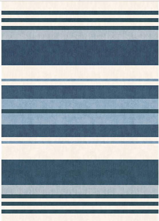 Broad Stripes Floor Flairs - Ocean
