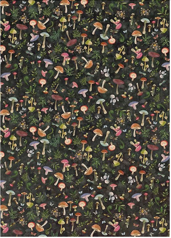Mushroom Toss Floor Flairs