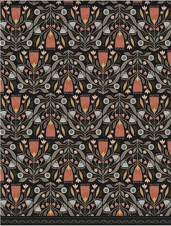 Folksy Floral Floor Flairs