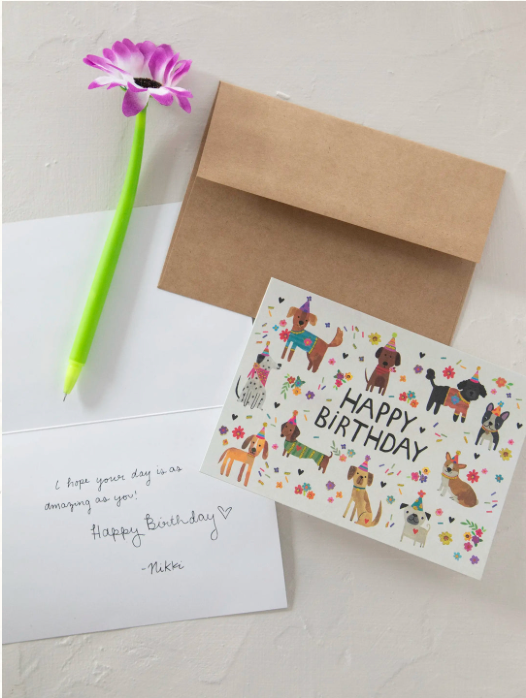 Happy Birthday Card - Dog