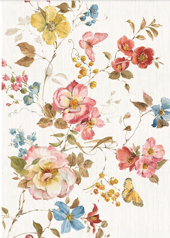 Tea Rose Floor Flairs - Cream