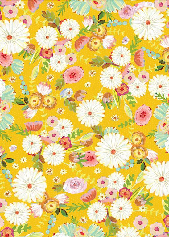 Floral Fiesta Floor Flairs - Gold