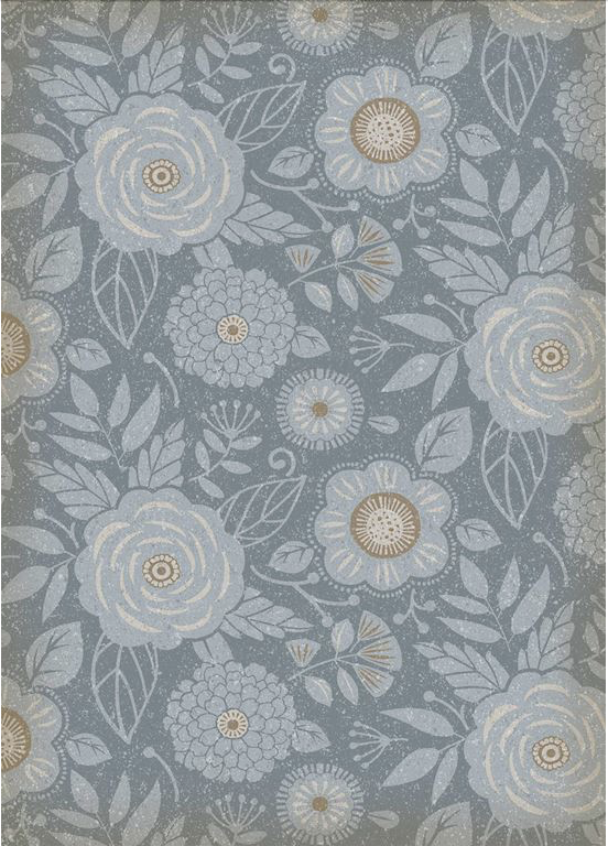 Dovecote Floor Flairs - Blue and Taupe