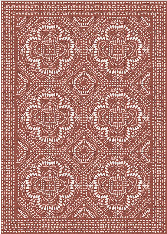 Perugia Floor Flairs - Red Clay