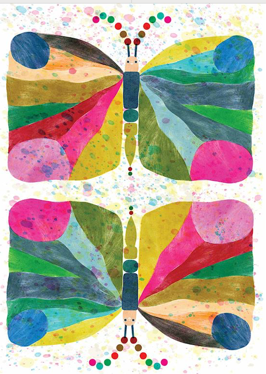 Watercolor Butterflies Floor Flairs