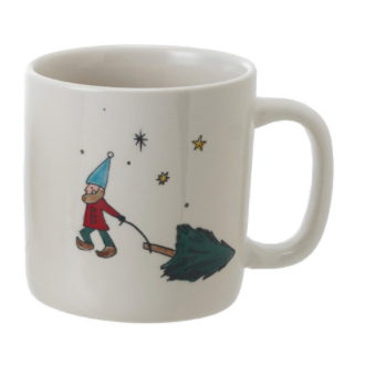 Stoneware Mug with Holiday Image