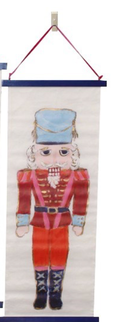 Canvas Banner with Nutcrackers & Gold Finish