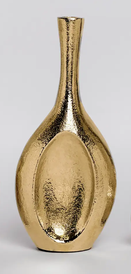 Textured Gold Vases