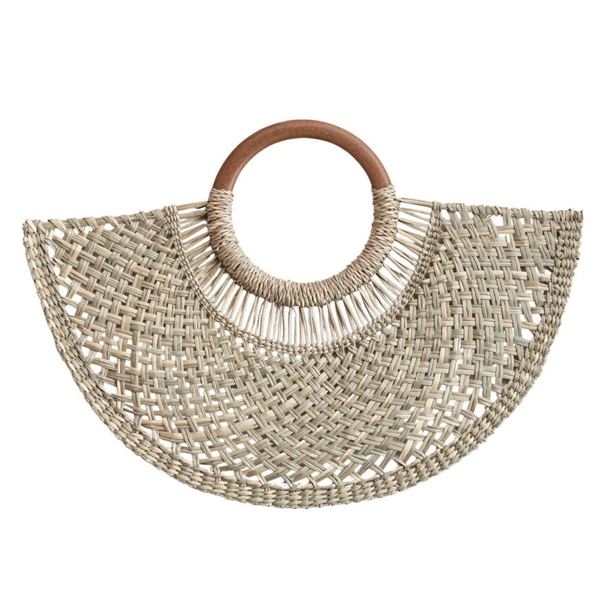 Natural Seagrass Fan Wall Decor