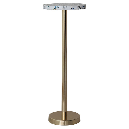 Metal & Resin Terrazzo Martini Table