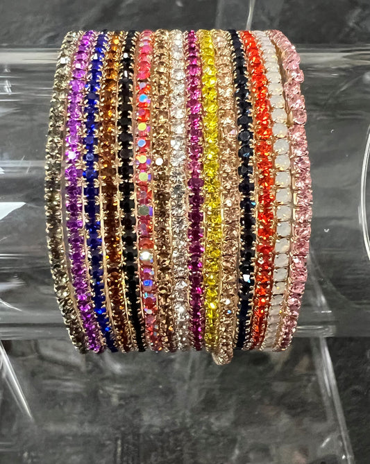 Rhinestone Stretch Stacker Bracelets