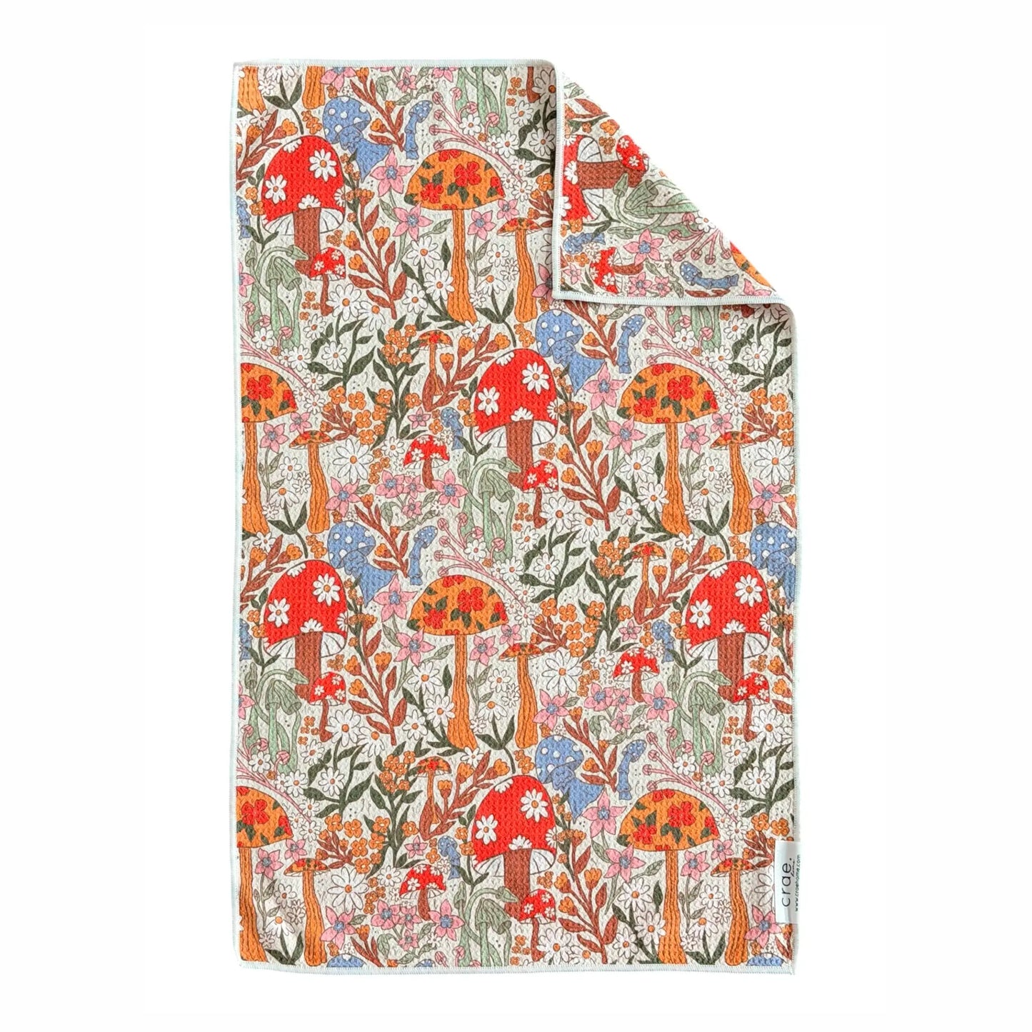 Double-Sided Hand Towel - Mushroom Meadows