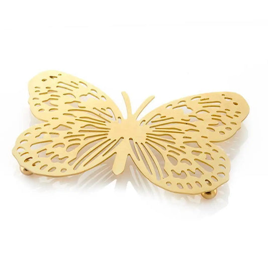 Gold Butterfly Trivet
