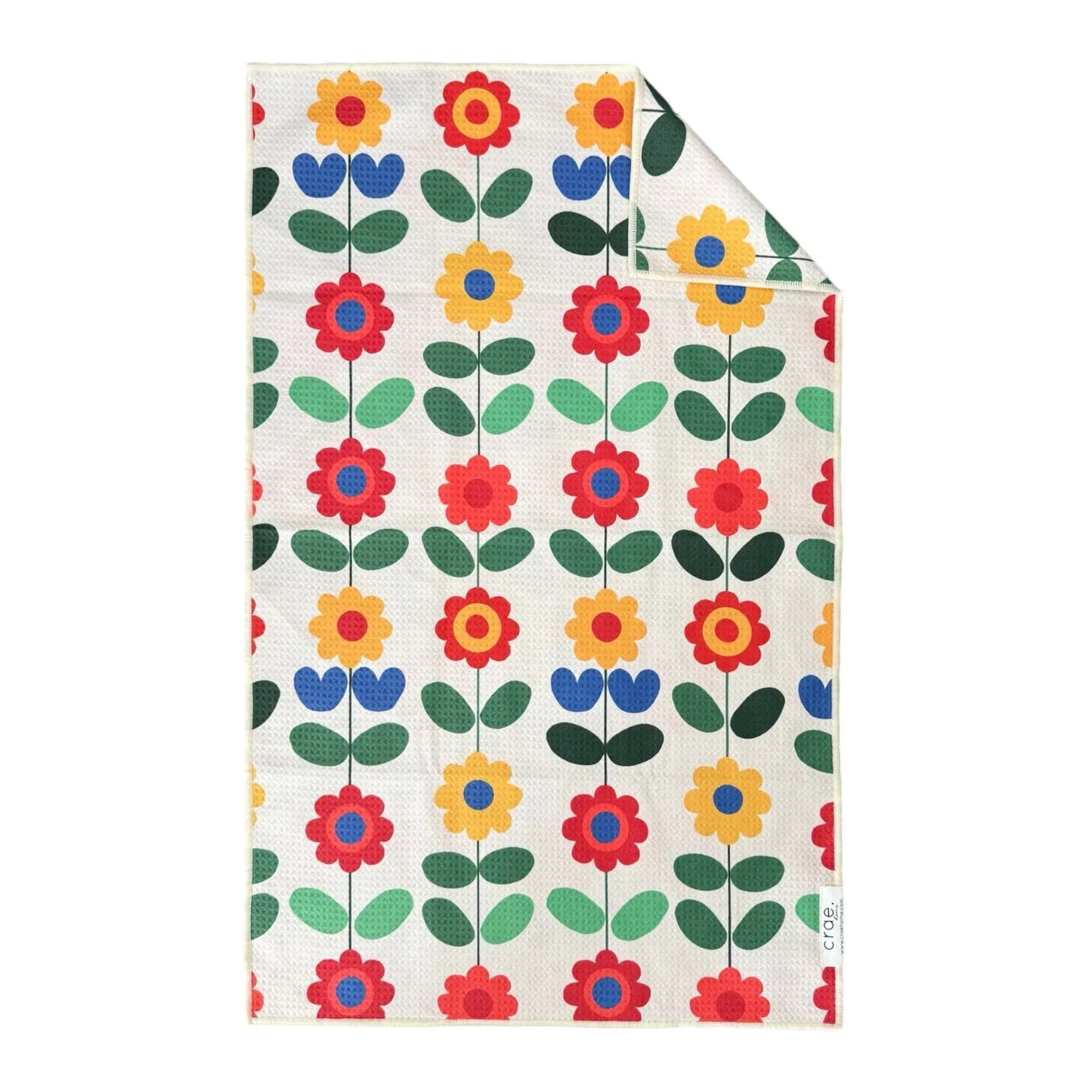 Double-Sided Hand Towel - VW Groovy Flowers