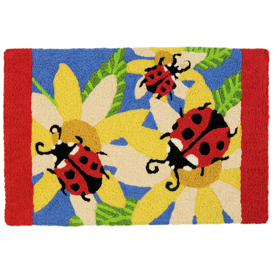 Ladybugs and Sunflowers Rug